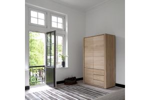 ETHNICRAFT OAK SHADOW DRESSER-3 DOORS & 2 DRAWERS 115x60x200 51185