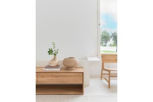 ETHNICRAFT OAK NORDIC TV CUPBOARD 1 DOOR-1 DRAWER 180x46x45 51440