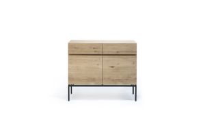 ETHNICRAFT OAK LIGNA SIDEBOARD 2 DOORS-2 DRAWERS
