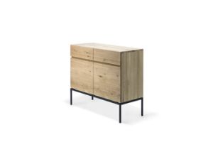 ETHNICRAFT OAK LIGNA SIDEBOARD 2 DOORS-2 DRAWERS