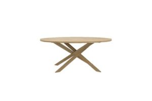 ETHNICRAFT OAK MIKADO OVAL DINING TABLE 267x138x76