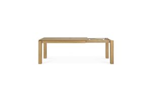 ETHNICRAFT OAK SLICE UITSCHUIFTAFEL 160-240x90x76