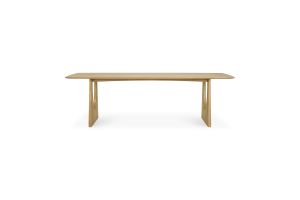 ETHNICRAFT OAK GEOMETRIC DINING TABLE 250x100x76 55013