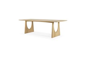 ETHNICRAFT OAK GEOMETRIC DINING TABLE 250x100x76 55013