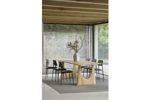 ETHNICRAFT OAK GEOMETRIC DINING TABLE 250x100x76 55013