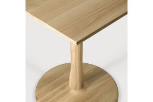 ETHNICRAFT OAK TORSION SQUARE DINING TABLE 70x70