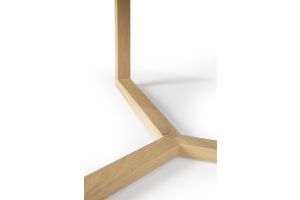 ETHNICRAFT OAK TRIPOD ROUND COFFEE TABLE 96x96x36