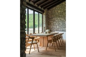 ETHNICRAFT OAK DOUBLE UITSCHUIFTAFEL 200-300x100