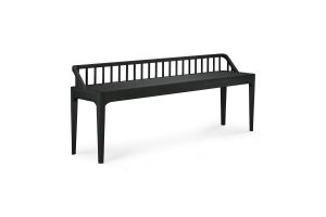 ETHNICRAFT BLACK OAK SPINDLE BENCH 150x35x60 51234