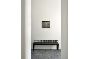 ETHNICRAFT BLACK OAK SPINDLE BENCH 150x35x60 51234