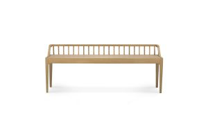 ETHNICRAFT OAK SPINDLE BENCH 150x35x60 51243