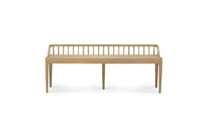 ETHNICRAFT OAK SPINDLE BENCH 150x35x60 51243
