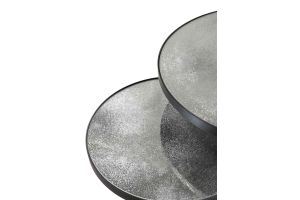 ETHNICRAFT NESTING SIDE TABLE SET OF 2 - CLEAR 