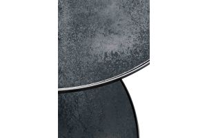 ETHNICRAFT NESTING COFFEE TABLE SET OF 2 -CHARCOAL