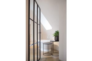 ETHNICRAFT NESTING SIDE TABLE SET OF 2 - CHARCOAL