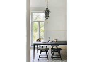 ETHNICRAFT BLACK OAK BOK DINING TABLE 140x80x76 51511