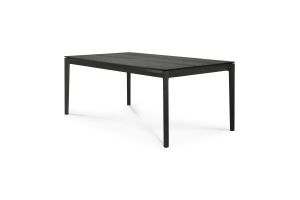 ETHNICRAFT BLACK OAK BOK DINING TABLE 180x90x76 51506