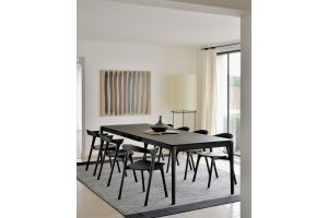 ETHNICRAFT BLACK BOK UITSCHUIFTAFEL 180-280x100x76 51544