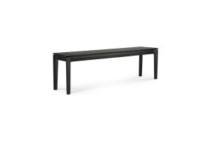 ETHNICRAFT BLACK OAK BOK BENCH 166x35x46 51537
