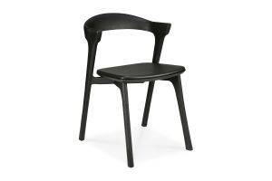 ETHNICRAFT BLACK BOK DINING CHAIR - BLACK LEATHER 50x54x76 51492
