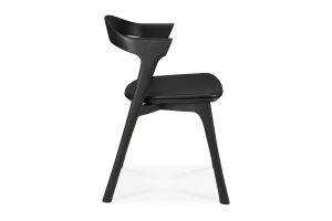 ETHNICRAFT BLACK BOK DINING CHAIR - BLACK LEATHER 50x54x76 51492