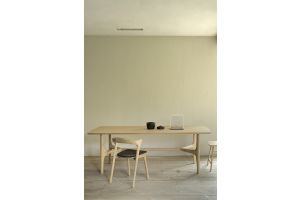 ETHNICRAFT OAK BOK DINING CHAIR - DARK BROWN SEAT 51489