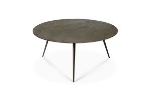 ETHNICRAFT LUNA COFFEE TABLE - LAVA WHISKY 80x80x35 25905