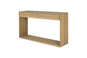 ETHNICRAFT OAK NORDIC CONSOLE 2 DRAWERS 160x40x85