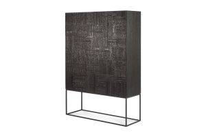 ETHNICRAFT TABWA STORAGE CUPBOARD 2 DOORS - 2 DRAWERS 126x45x180 VENEER FRAME AND METAL LEGS
12184
