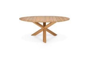 ETHNICRAFT TEAK CIRCLE OUTDOOR DINING TABLE 163