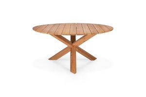 ETHNICRAFT TEAK CIRCLE OUTDOOR DINING TABLE 136