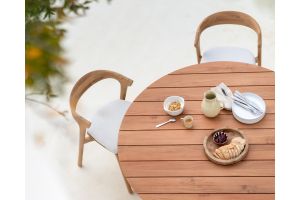 ETHNICRAFT TEAK CIRCLE OUTDOOR DINING TABLE 136