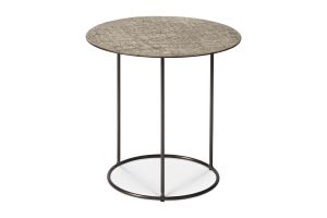 ETHNICRAFT CELESTE SIDE TABLE -LAVA TAUPE 45x45x43