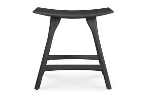 ETHNICRAFT BLACK OAK OSSO STOOL 50x33x49 53040