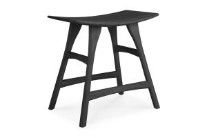 ETHNICRAFT BLACK OAK OSSO STOOL 50x33x49 53040