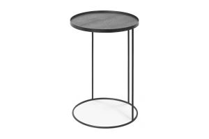 ETHNICRAFT ROUND TRAY SIDE TABLE - S 49x49x66 (TRAY NOT INCLUDED) 20704