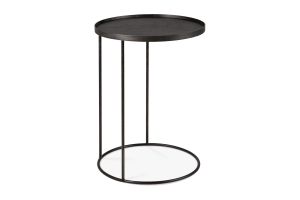 ETHNICRAFT ROUND TRAY SIDE TABLE - S 49x49x66 (TRAY NOT INCLUDED) 20704