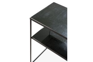 ETHNICRAFT AGED - CHARCOAL SOFA CONSOLE -2 SHELVES