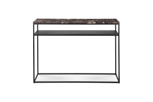 ETHNICRAFT STONE CONSOLE-MARBLE TOP-DARK EMPERADOR