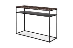ETHNICRAFT STONE CONSOLE-MARBLE TOP-DARK EMPERADOR