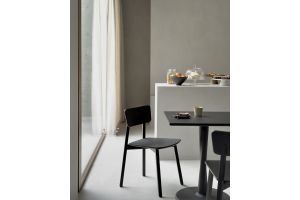 ETHNICRAFT BLACK OAK CASALE DINING CHAIR 46x52x79 - GEVERNIST 50673