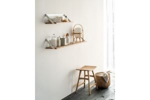 ETHNICRAFT OAK OSSO STOOL 50x33x48