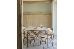 ETHNICRAFT OAK CASALE DINING CHAIR 46x52x79 - GEVERNIST 50072