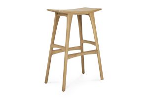 ETHNICRAFT OAK OSSO BAR STOOL 57x33x80