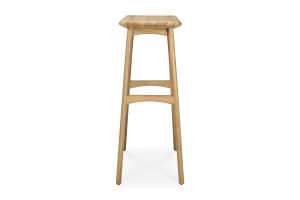 ETHNICRAFT OAK OSSO BAR STOOL 57x33x80