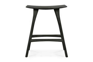 ETHNICRAFT BLACK OAK OSSO COUNTER STOOL 57x33x67 53045