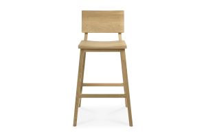 ETHNICRAFT OAK N3 KITCHEN COUNTER STOOL 49x50x91 50687