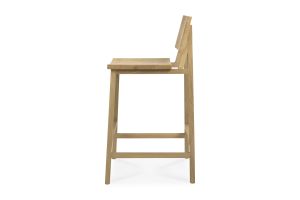ETHNICRAFT OAK N3 KITCHEN COUNTER STOOL 49x50x91 50687