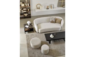 ETHNICRAFT ELLIPSE SOFA-3 SEATER-OATMEAL 217x98x71 20145