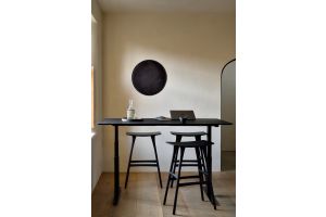ETHNICRAFT BLACK OAK OSSO BAR STOOL 57x33x80 53041